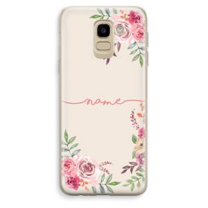 Rozen: Samsung Galaxy J6 (2018) Transparant Hoesje