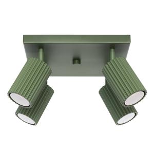 Plafondlamp KARBON 4 olijfgroen