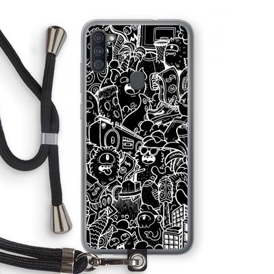 Vexx Black City : Samsung Galaxy A11 Transparant Hoesje met koord