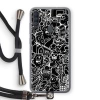 Vexx Black City : Samsung Galaxy A11 Transparant Hoesje met koord