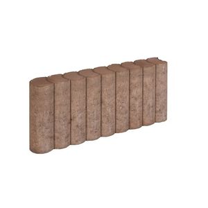 5 stuks! Rondo palissadeb bruin 8x25x50 cm - Gardenlux