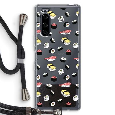 Sushi time: Sony Xperia 5 Transparant Hoesje met koord