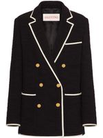 Valentino Garavani blazer en tweed Light Wool - Noir