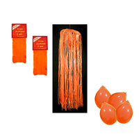 Oranje brandvertragende versiering - thumbnail