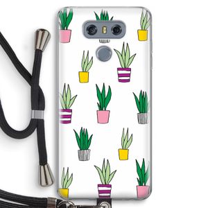 Sanseveria: LG G6 Transparant Hoesje met koord