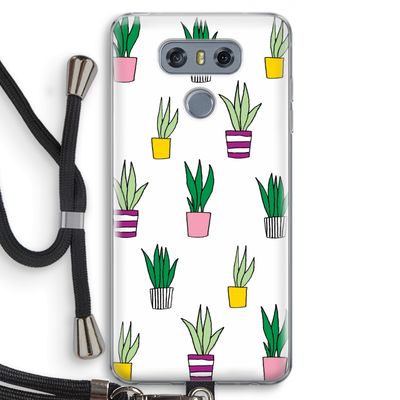 Sanseveria: LG G6 Transparant Hoesje met koord