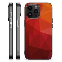 Backcover voor iPhone 15 Pro Max Polygon Red