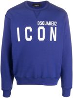 DSQUARED2 sweat à logo Icon imprimé - Violet