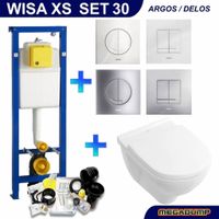 Xs Toiletset 30 Villeroy & Boch O.Novo Directflush Met Bril En Drukplaat Wisa