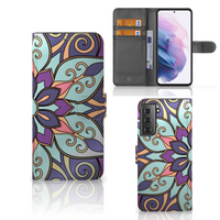 Samsung Galaxy S21 Plus Hoesje Purple Flower