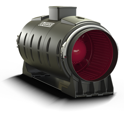 Vortice Buisventilator Lineo 250 &apos;quiet&apos; - Aansluiting 250mm - 3 Standen Aan/uit
