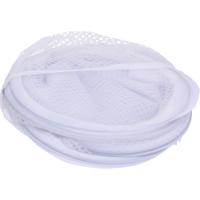 Wasmand flexibel/opvouwbaar - wit - nylon - 36 x 36 x 58 cm - 64 liter