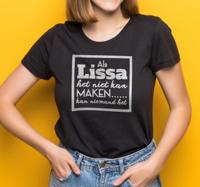 Niemand kan het maken T-shirt met naam