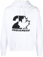 DSQUARED2 hoodie à logo imprimé - Blanc