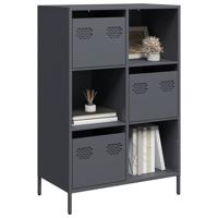 Hoge kast 68x39x103,5 cm staal antracietkleurig
