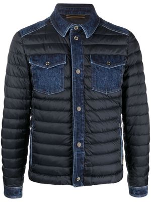 Moorer veste matelassée Crespi - Bleu