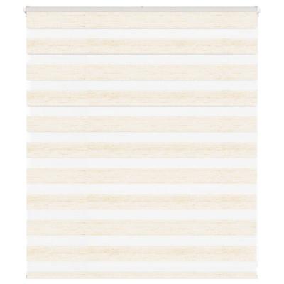 Zebra rolgordijn 125x100 cm stofbreedte 120,9 cm marmerbeige