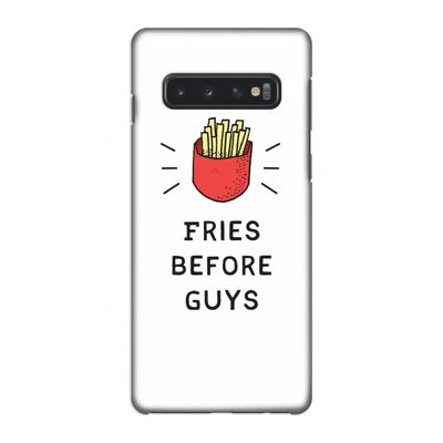Fries before guys: Samsung Galaxy S10 4G Volledig Geprint Hoesje