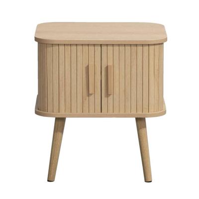 Leen Bakker - Bijzettafel Peter - 50x45x40 Cm - MDF - Bruin