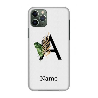 Charcoal Flora: Volledig geprint iPhone 11 Pro Hoesje