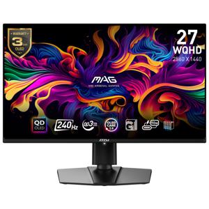 MSI MAG 271QPX QD-OLED E2 computer monitor 67,3 cm (26.5") 2560 x 1440 Pixels Wide Quad HD QDOLED Zwart