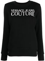 Versace Jeans Couture sweat à logo brodé - Noir