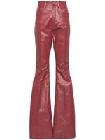 Rick Owens pantalon Bolan à coupe évasée - Rouge - thumbnail