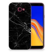Samsung Galaxy J4 Plus (2018) | TPU | Siliconen hoesje | Marmer Zwart - Origineel Cadeau Vader