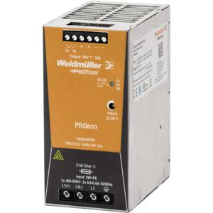 Weidmüller PRO ECO3 240W 24V 10A DIN-rail netvoeding 12 V/DC 10 A 240 W Aantal uitgangen: 1 x Inhoud: 1 stuk(s)