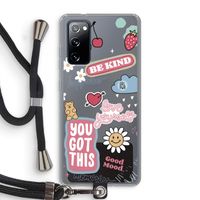 Positivity: Samsung Galaxy S20 FE / S20 FE 5G Transparant Hoesje met koord