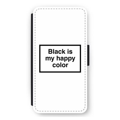 Black is my happy color: iPhone 11 Flip Hoesje