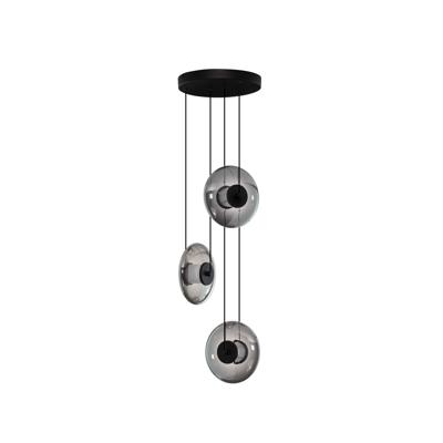 Lyora Unieke hanglampBallet zwart 3-lichts rond - 9416946