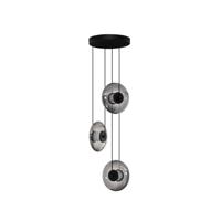 Lyora Unieke hanglampBallet zwart 3-lichts rond - 9416946