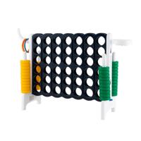 Reuze 4-In-a Rij Jumbo 4-Tot-Score Reuze Spelset 2.5ft Binnen Zowel Buiten Familie Verbind Spel met/Basketbal Hoepel Ring Spel
