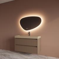 Badmeubelset BWS Riga Met Lako Wastafel Cappuccino 100 cm Latte Boss & Wessing