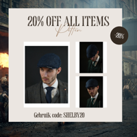 Heather Highland Pet | Harris Tweed | Klassieke Flat Cap | Blauw | Peaky Blinders