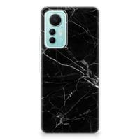 Xiaomi 12 Lite | TPU | Siliconen hoesje | Marmer Zwart - Origineel Cadeau Vader