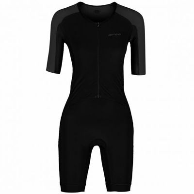 Orca Athlex Aero race trisuit korte mouw zwart/zilver dames L