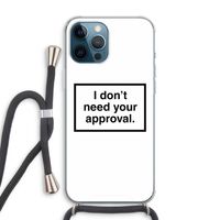 Don't need approval: iPhone 12 Pro Max Transparant Hoesje met koord