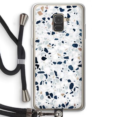 Terrazzo N°1: Samsung Galaxy A8 (2018) Transparant Hoesje met koord