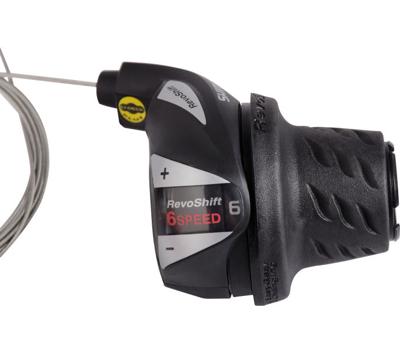 Draaiversteller (rechts) 6 speed Shimano Tourney SL-RS36 - zwart/zilver