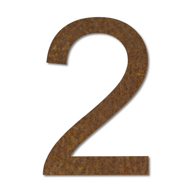 LIROdesign - Huisnummer cortenstaal 15cm - Nr. 2