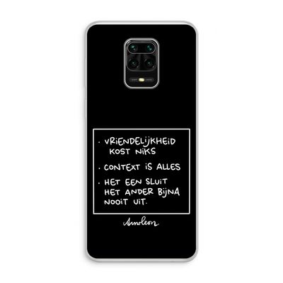 Mijn Motto's: Xiaomi Redmi Note 10 Lite Transparant Hoesje