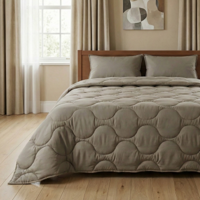 1+1 Gratis Wasbaar Lazy Dekbed Zonder Overtrek - Zonder Overtrek - Kaki - Dekbed-Discounter.nl