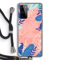 Tropisch: OnePlus 9 Pro Transparant Hoesje met koord