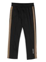 Neil Barrett Kids pantalon de jogging droit à bande contrastante - Noir