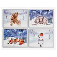Placemat Winter Wrendale, set van 4