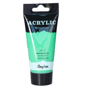 Acrylverf/hobbyverf op waterbasis - groen - 75 ml - Schilderen/knutselen