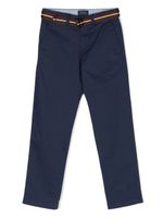 Ralph Lauren Kids pantalon chino slim à coupe droite - Bleu - thumbnail