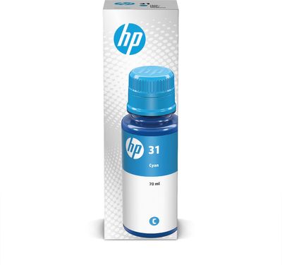 HP inktcartridge 31, 8.000 pagina&apos;s, OEM 1VU26AE, cyaan